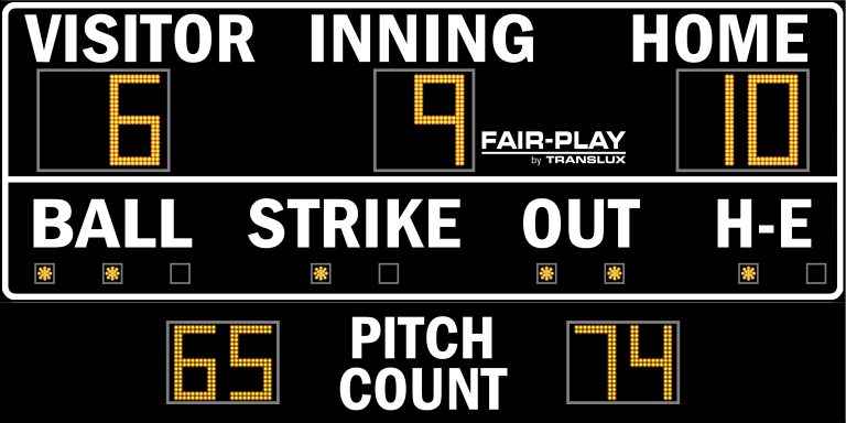 Fair Play Ba Pc Baseball Scoreboard X Olympian Led