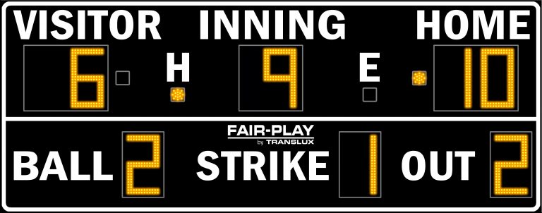 Fair Play Ba Baseball Scoreboard X Olympian Led