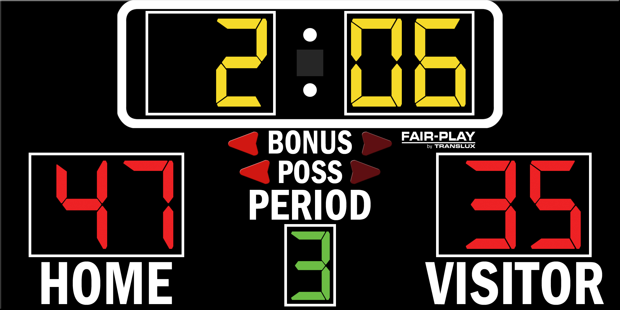 Fair-Play BB-1500-4 Basketball Scoreboard