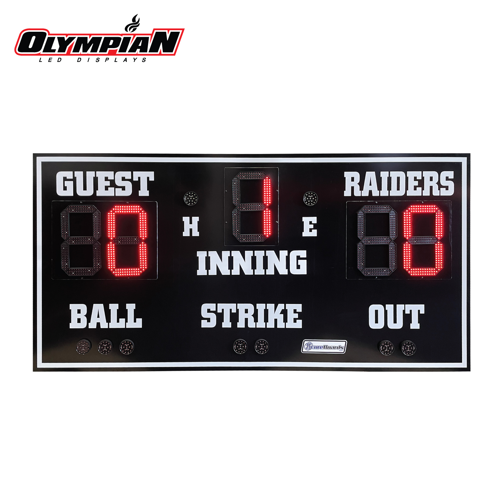 BA71092 Baseball Scoreboard Olympian LED