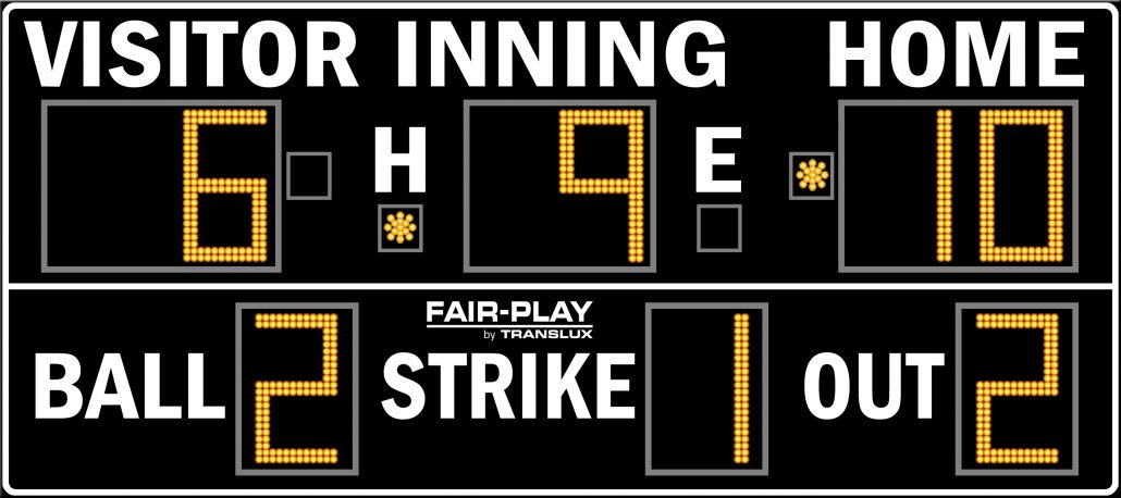 Baseball Scoreboard Olympian Led