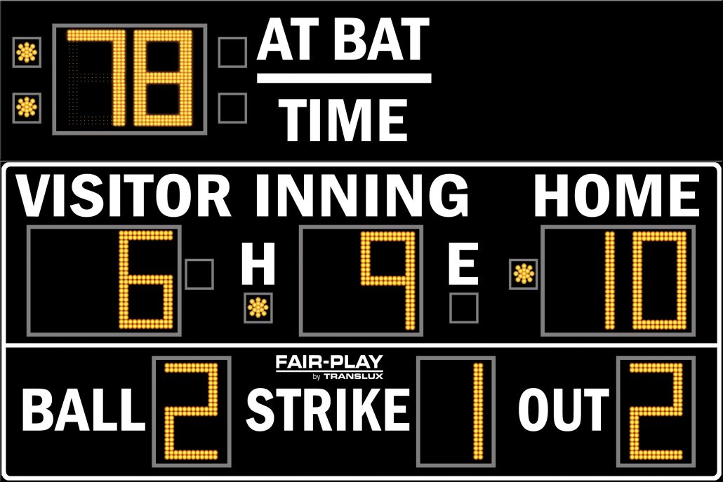 Baseball Scoreboard Olympian Led