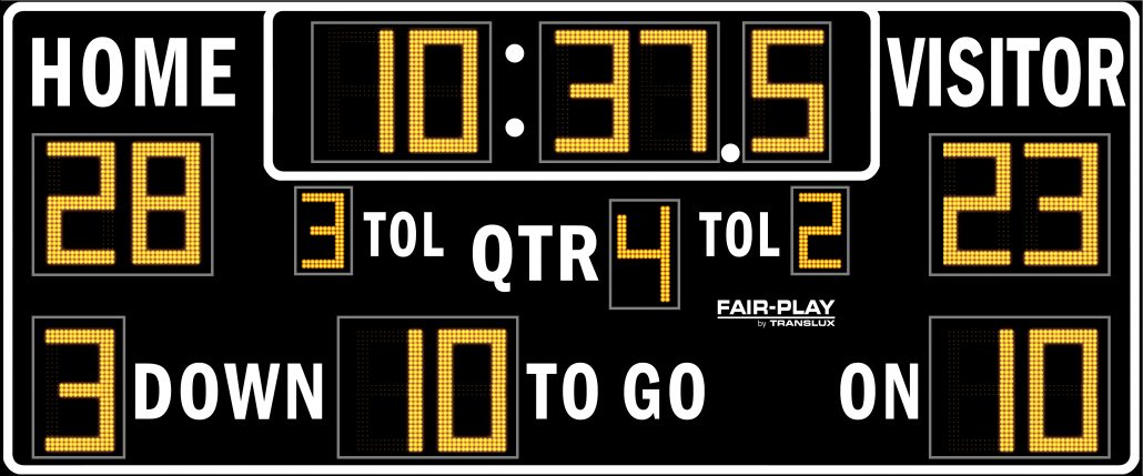 Fair-Play FB-8318TK-2 Football Scoreboard - Olympian LED