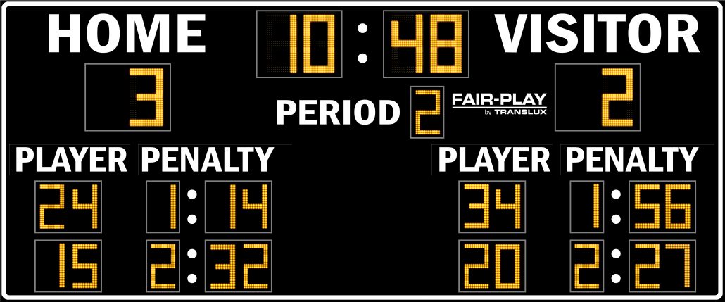 Fair-Play SC-8120-2 Soccer Scoreboard (7' 6 x 20')