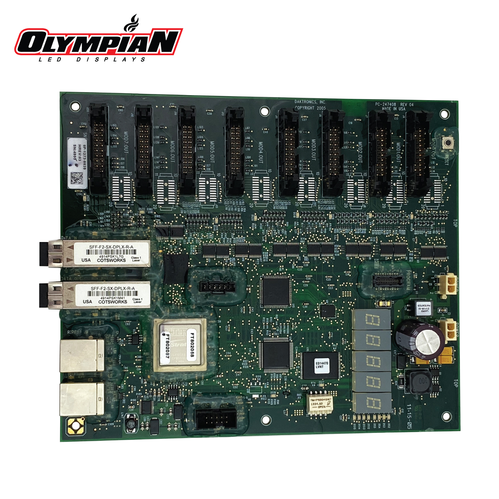 Daktronics 0P-1773-0039 Control Board Driver - Olympian LED