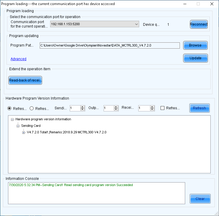 NovaStar MSD300 over Network (IP) - Olympian LED